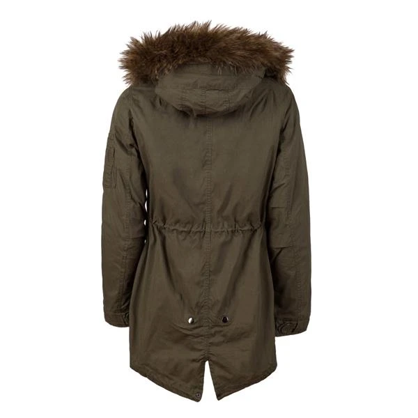 Parka Coat With Fur Hood